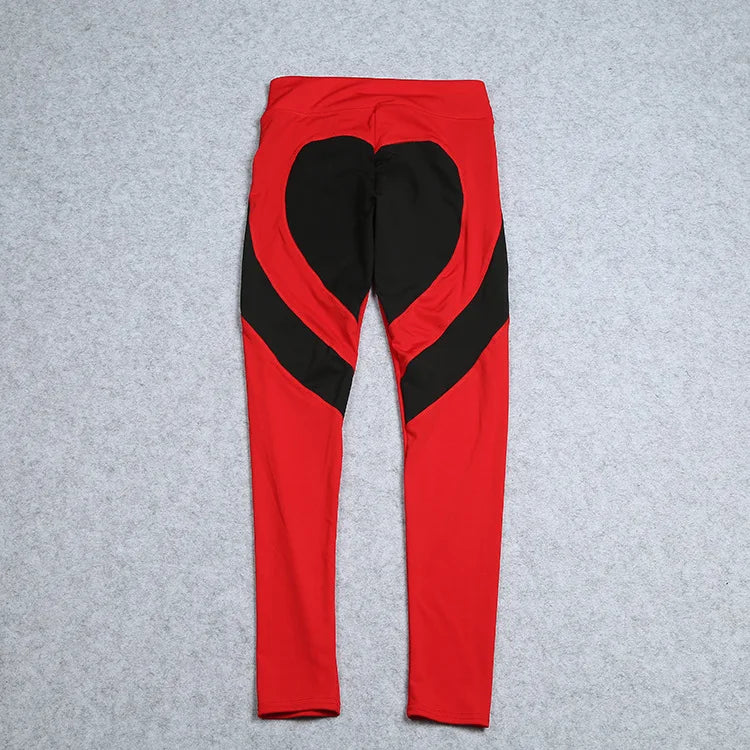 Heart Shape Leggings Women New Red Black Color