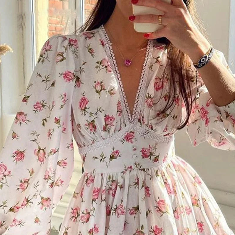 Vintage Women Summer Mini Dress