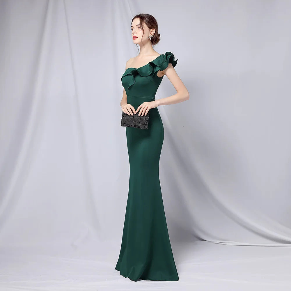 Long Evening Reception Playing Party Elegant Dress