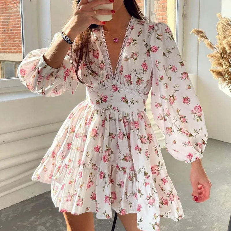 Vintage Women Summer Mini Dress