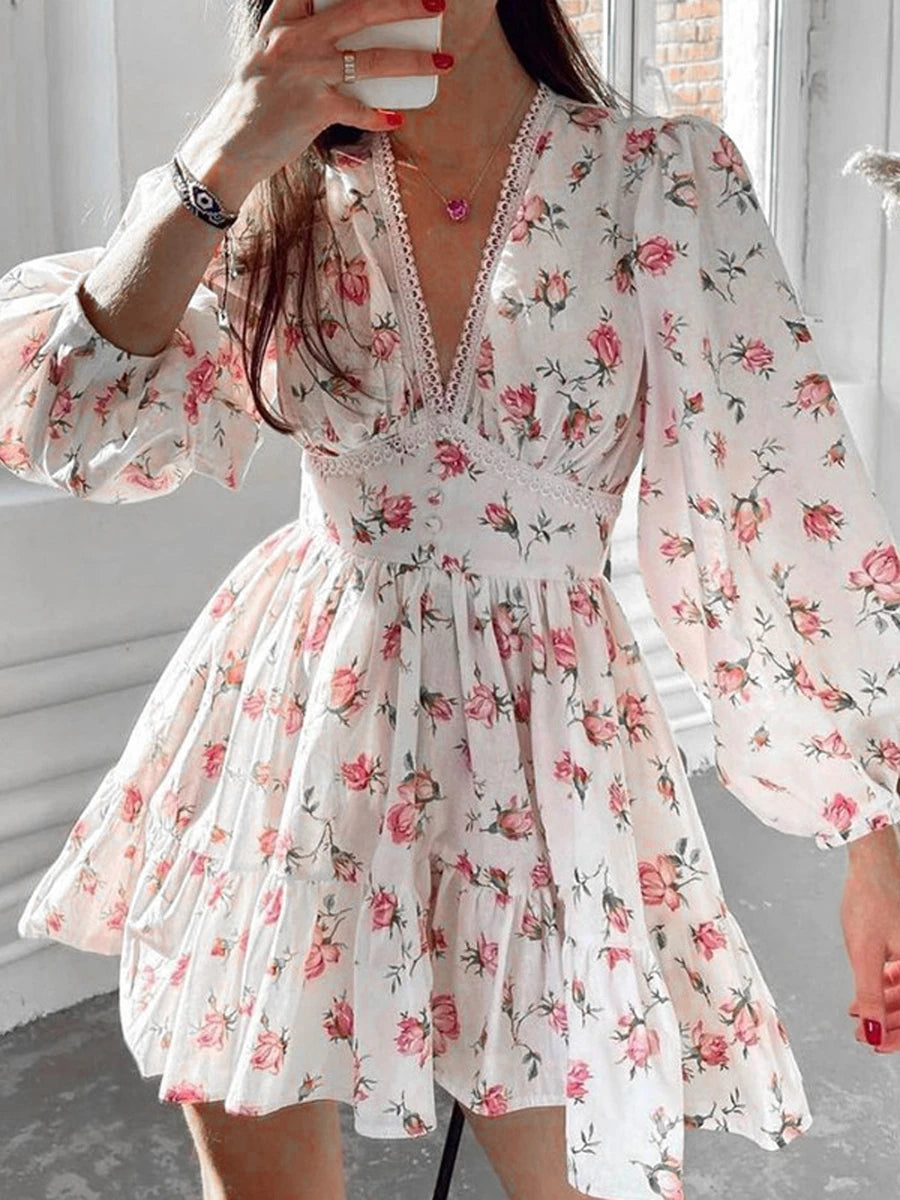 Vintage Women Summer Mini Dress