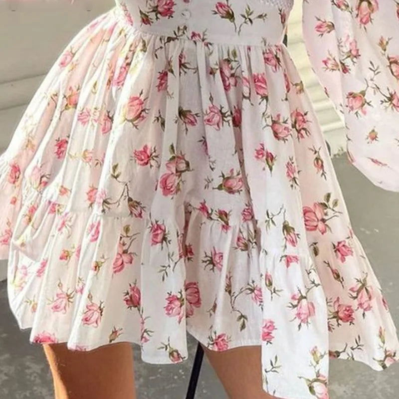 Vintage Women Summer Mini Dress