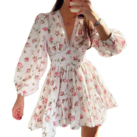 Vintage Women Summer Mini Dress